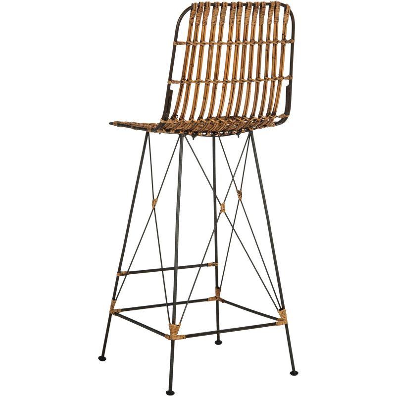 Minerva Wicker Bar Stool (Set of 2)  - Safavieh