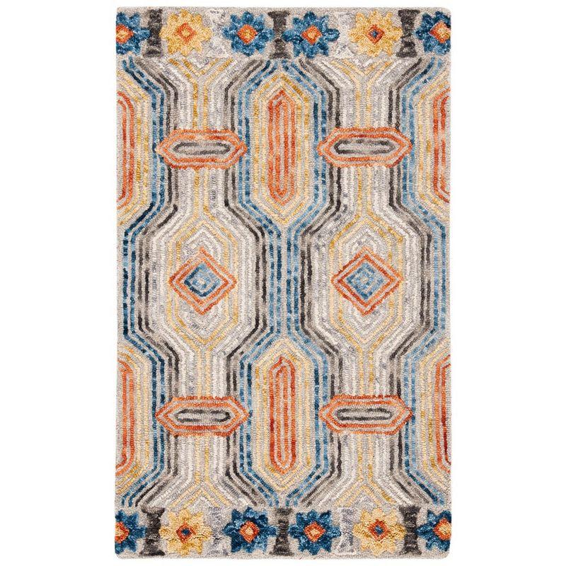 Trace 2 x 3 ft. Blue Hand-Tufted Wool Area Rug