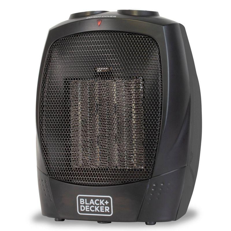 BLACK+DECKER Personal 1500 Watt Electric Fan Compact Heater with Manual Control