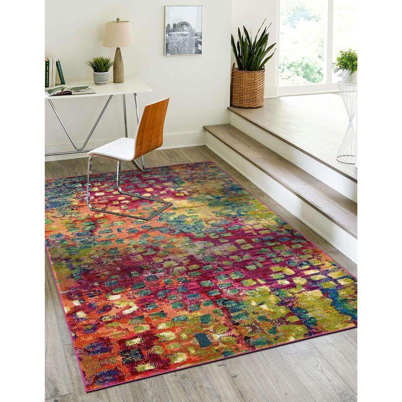 Unique Loom 8' 0 x 10' 0 Jardin Ivy Multi Area Rug