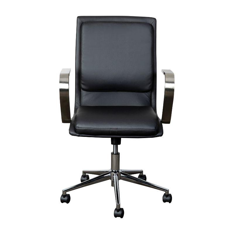 Flash Furniture Mid-Back Designer Upholstered Swivel Executive Office Chair with Armrests