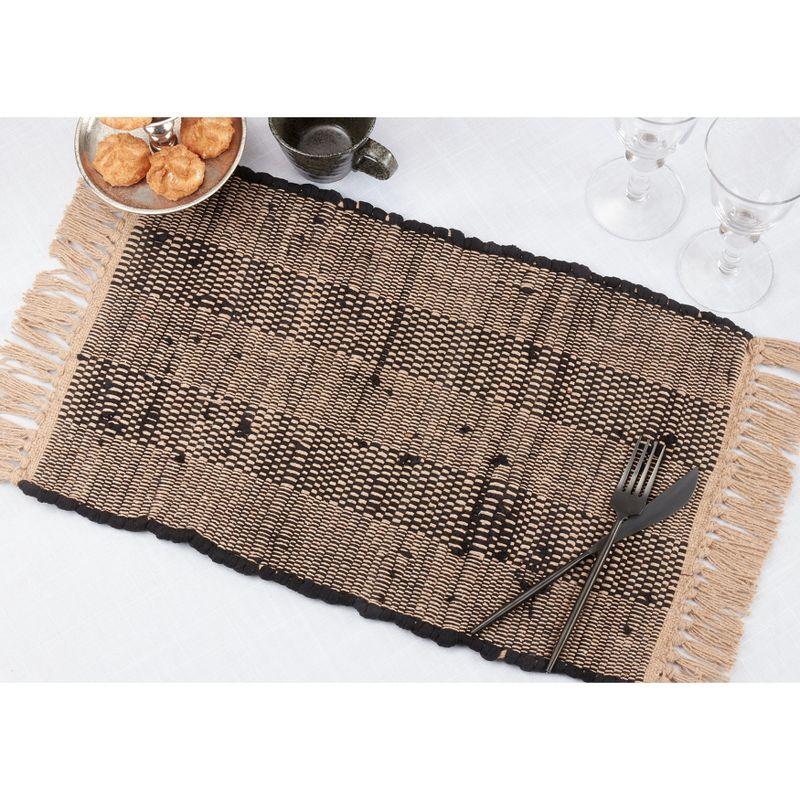 Cotton Striped Rectangle Placemat (Set of 4)