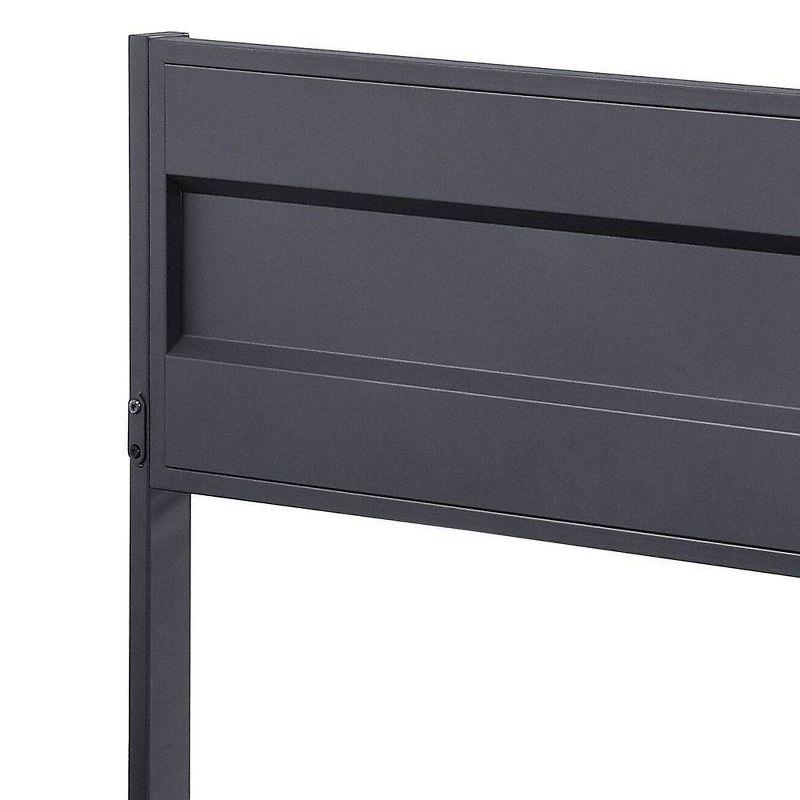 Cargo 79" Full Bed Gunmetal - Acme Furniture: Contemporary Metal Youth Bedroom Furniture, No Box Spring Needed