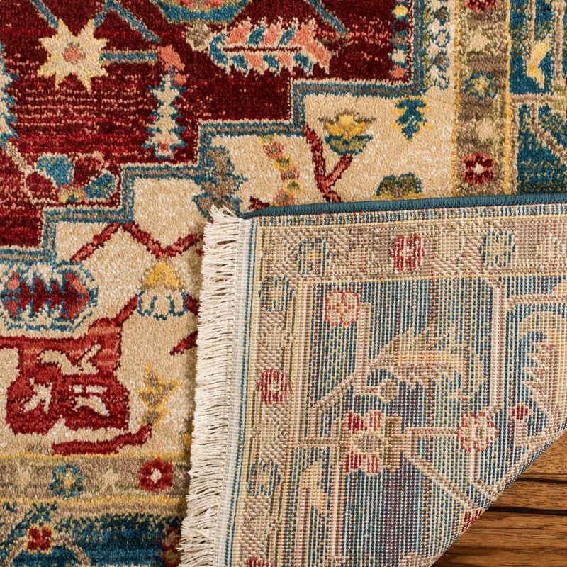 Kashan KSN306 Power Loomed Area Rug - Blue/Red - 8'x10' - Safavieh