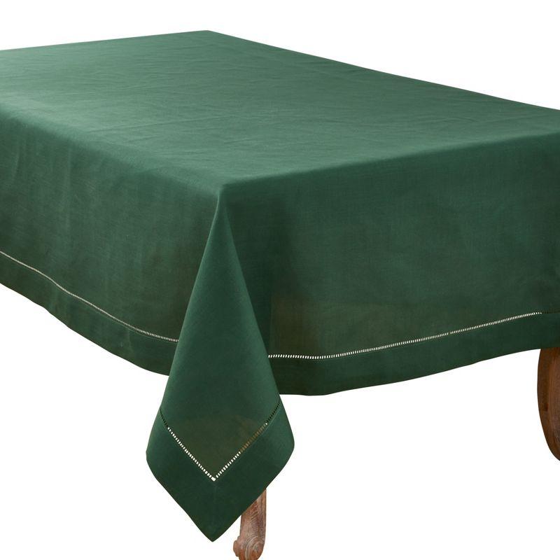 Saro Lifestyle Classic Hemstitch Border Tablecloth