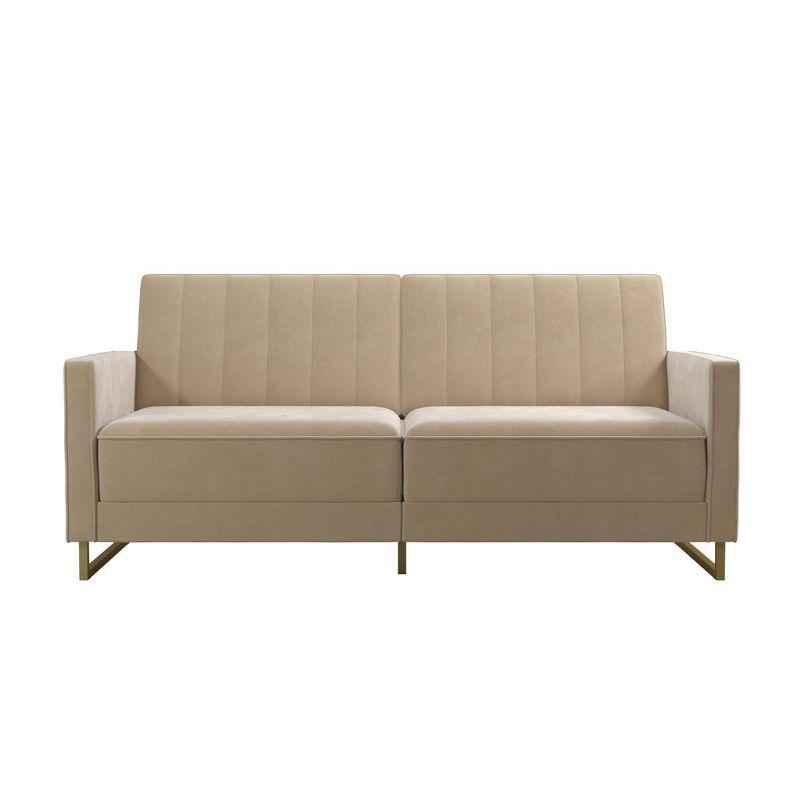 Skylar Full / Double 77'' Velvet Tufted Convertible Sofa