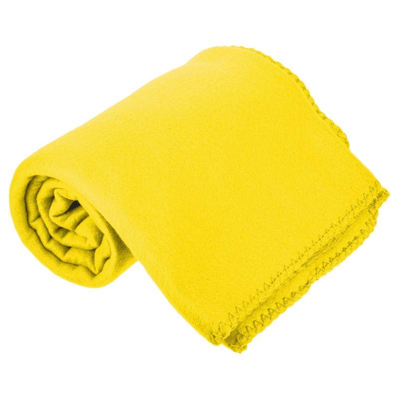 Imperial Home Cozy Comfort 50 x 60 Inch Cozy Fleece Throw Blanket