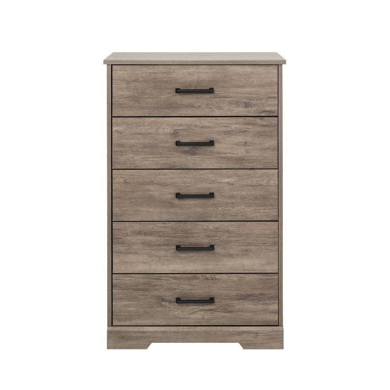 Prepac 27.50" Wide Rustic Ridge 5 Drawer Dresser