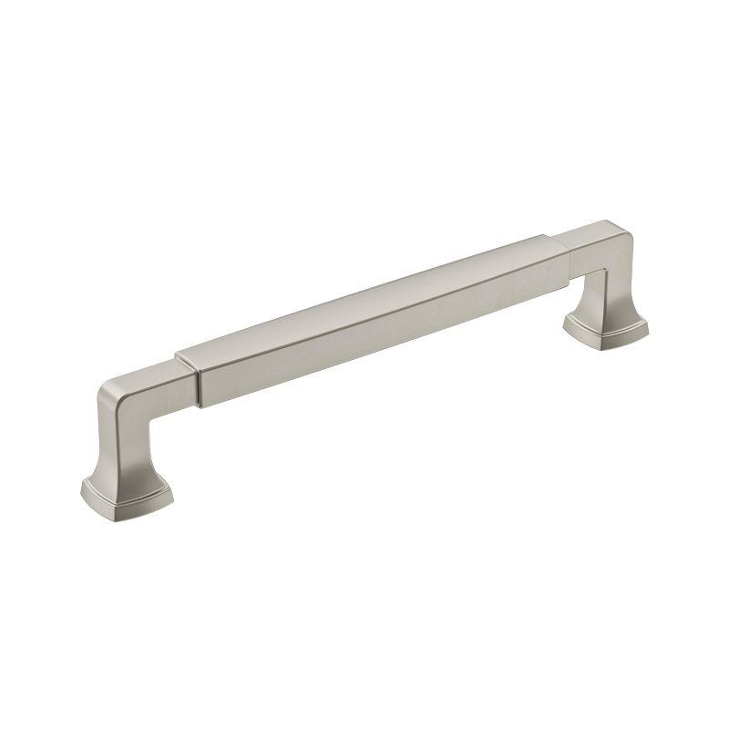 Amerock Stature 6-5/16 inch (160mm) Center-to-Center Satin Nickel Cabinet Pull