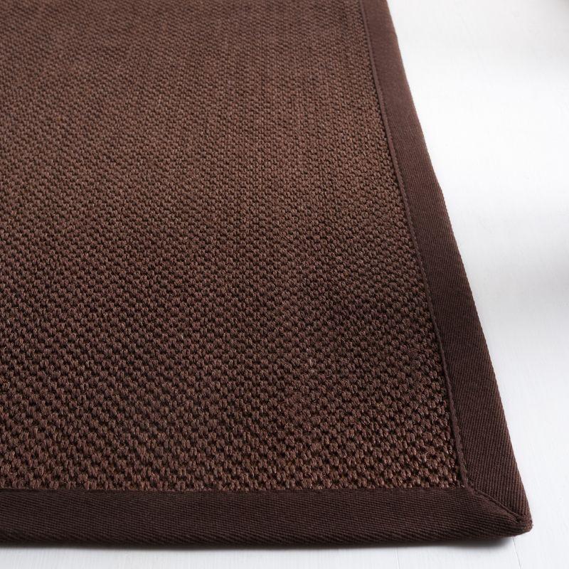 Natural Fiber NF133 Power Loomed Accent Rug - Chocolate/Dark Brown - 2'6"x4' - Safavieh.