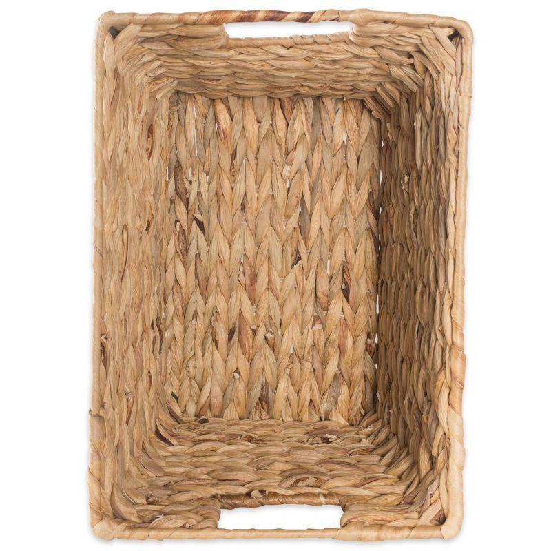 Design Imports Set of 3 Water Hyacinth Baskets Natural