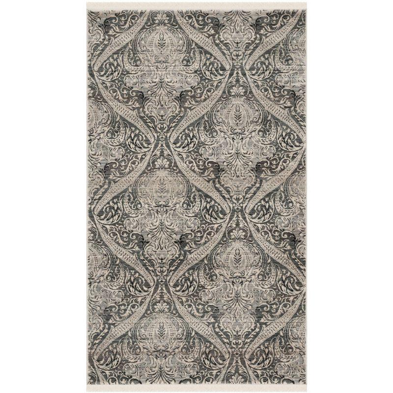 Vintage Persian VTP473 Power Loomed Indoor Area Rug - Grey/Charcoal - 4'x6' - Safavieh