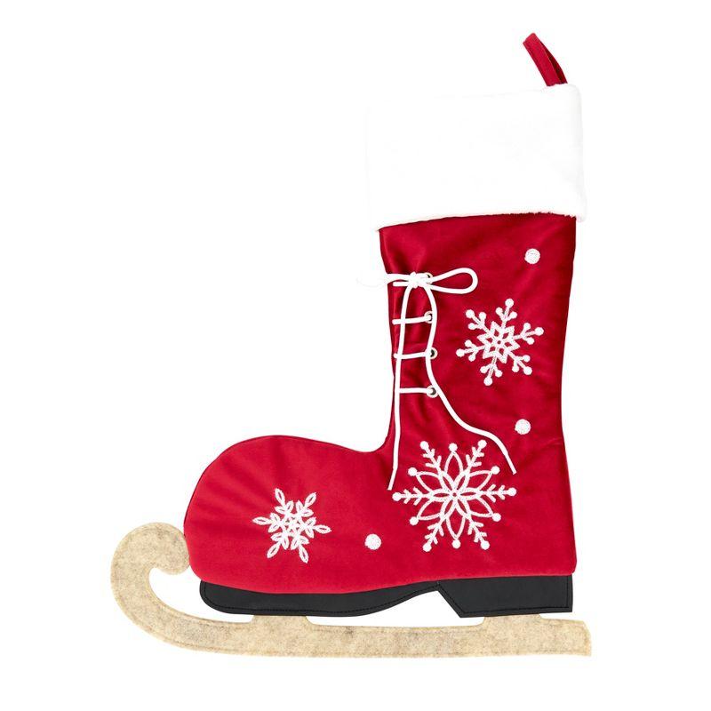 Wintry Charm Ice Skate Stocking