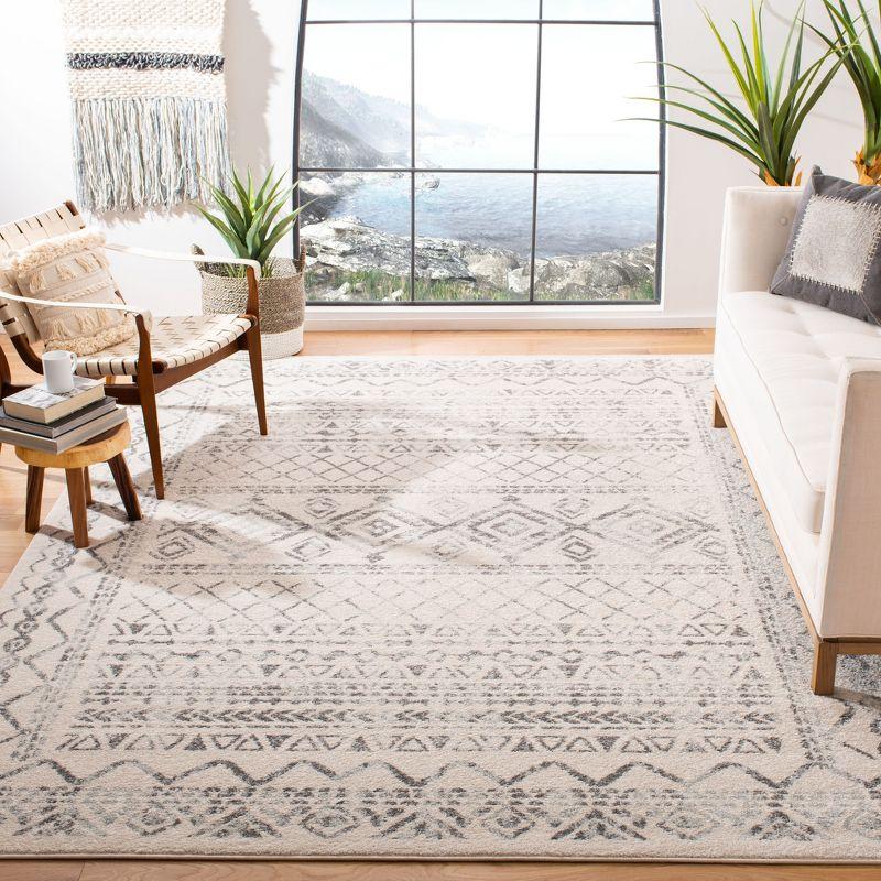 Tulum TUL268 Power Loomed Area Rug - Ivory/Grey - 8'x8' - Safavieh.