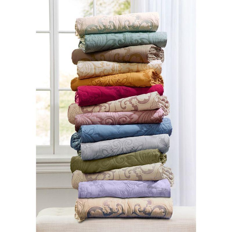 BrylaneHome Amelia Bedspread - Queen, Seaglass