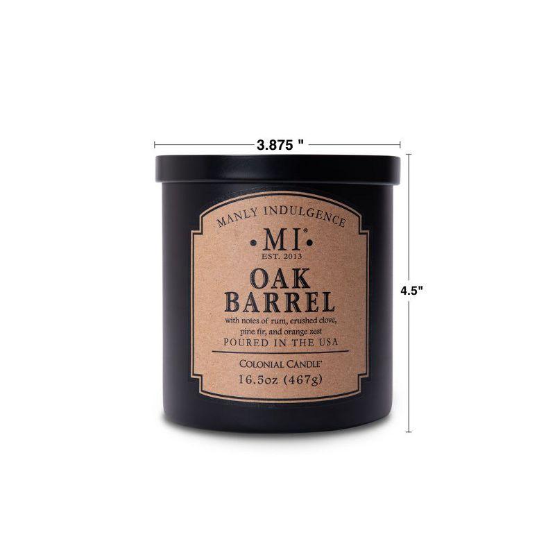 16.5oz Jar Candle Classic Collection Oak Barrel - Manly Indulgence