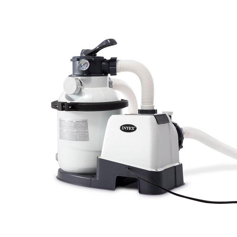 Intex Intex Krystal Clear 1500 GPH Sand Filter Pump for Above Ground Swimming Pools