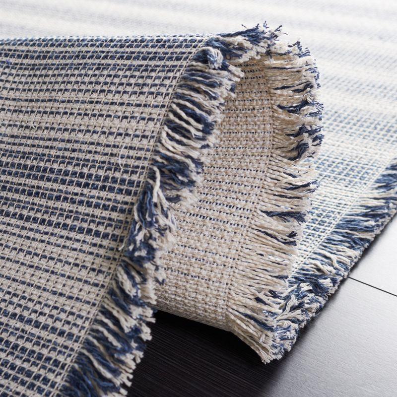 Augustine AGT501 Machine Made Indoor Area Rug - Ivory/Navy - 5'x7'-7" - Safavieh