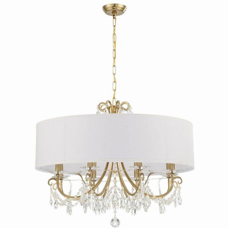 Crystorama Lighting Othello 8 - Light Chandelier in  Vibrant Gold