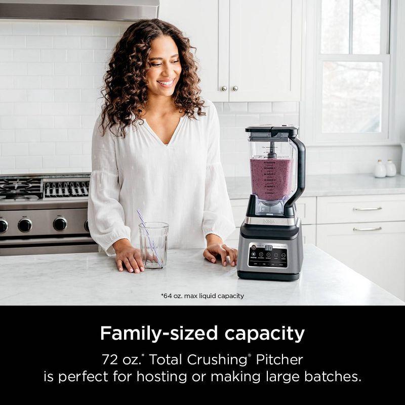 Ninja Professional Plus Kitchen Blender System and 8-Cup Food Processor with Auto-iQ Black BN803TGT: 72oz Smoothie Blender, 5 Speeds, Ice Crusher