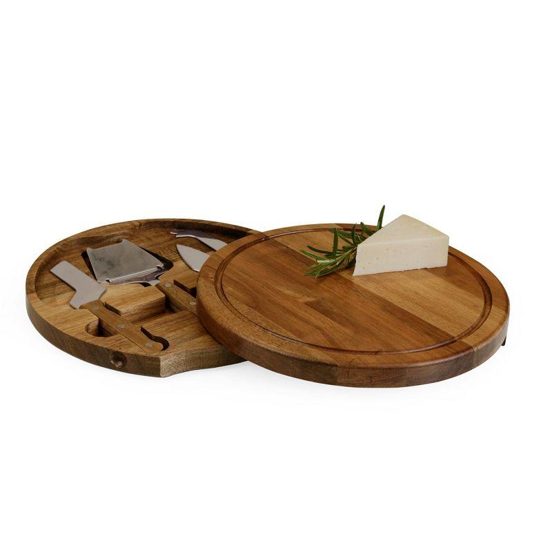 Toscana Acacia Circo Cheese Charcuterie Board and Tools Set