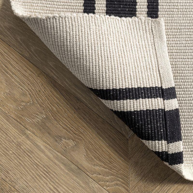 Nuloom Clarissa Cotton Flatweave Casual Stripe Indoor Area Rug