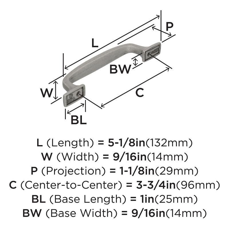 Highland Ridge 3 3/4" Center to Center Arch Pull