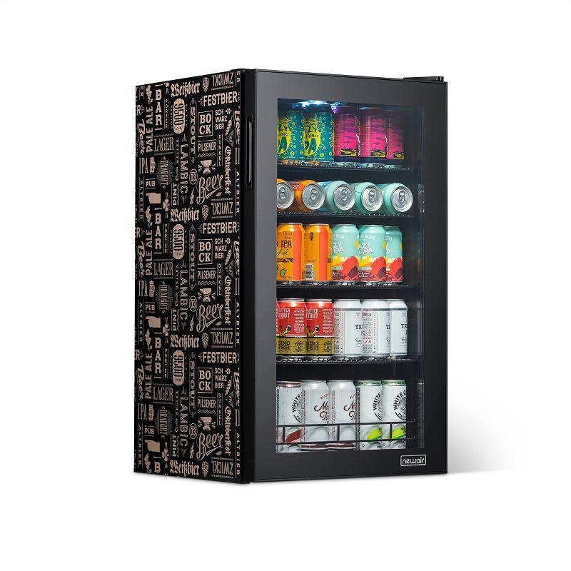 Newair Custom Designed Freestanding 126 Can Beer Fridge with SplitShelf