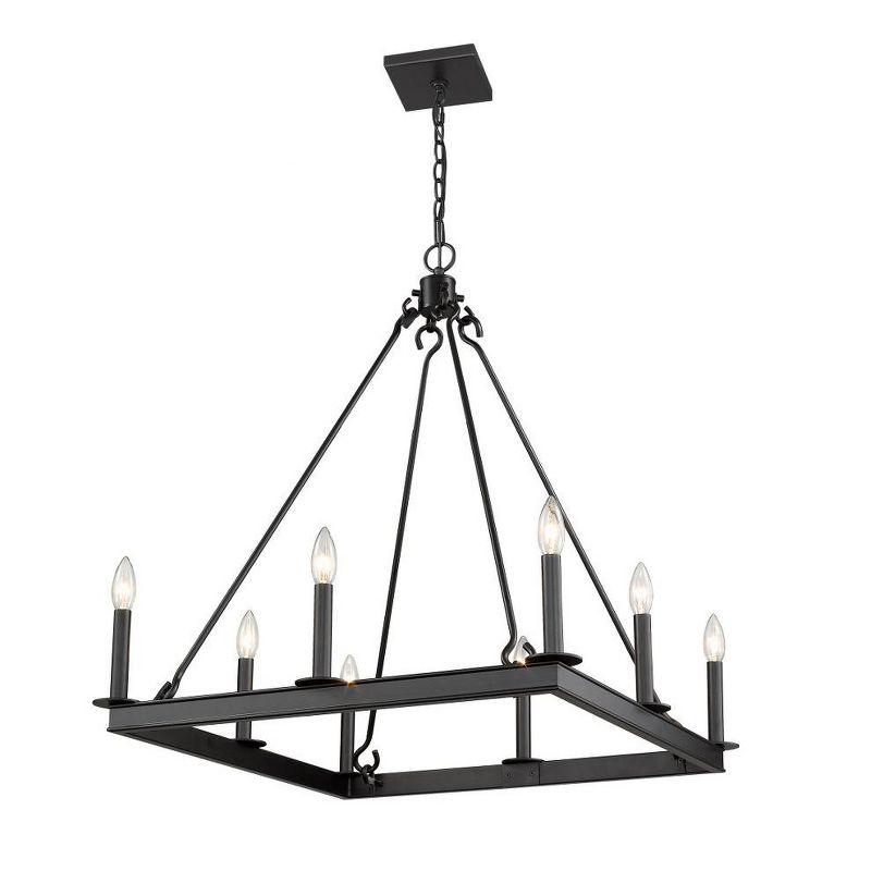 Z-Lite Barclay 8 - Light Chandelier in  Matte Black