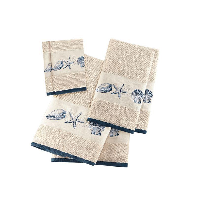 Bayside Embroidered Cotton Jacquard 6 Piece Towel Set