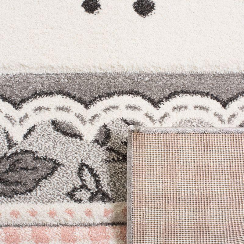 Carousel Kids CRK153 Power Loomed Area Rug - Pink/Ivory - 5'3"x7'6" - Safavieh.