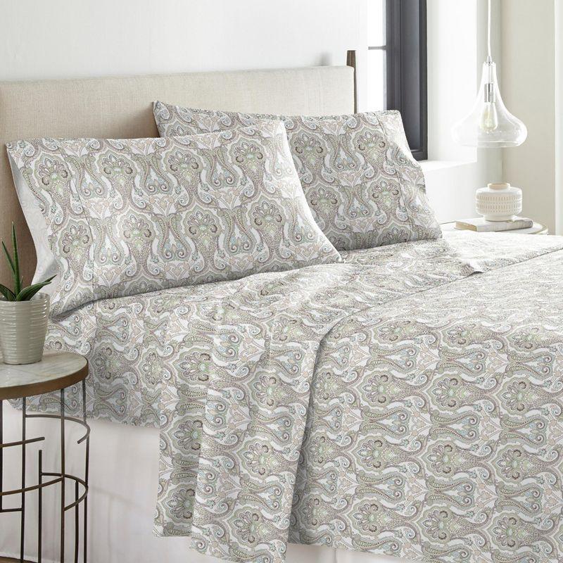 Pointehaven Flannel Paisley Sheet Set