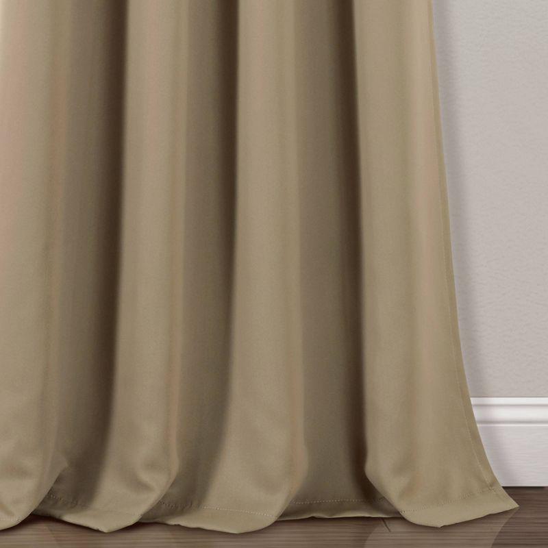 Insulated Polyester Blackout Curtain Pair