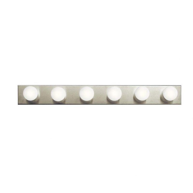 36-Inch Brushed Nickel 6-Light Bathroom Vanity Light