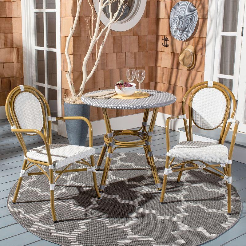 Wilburg Round Wicker/Rattan Outdoor Bistro Table