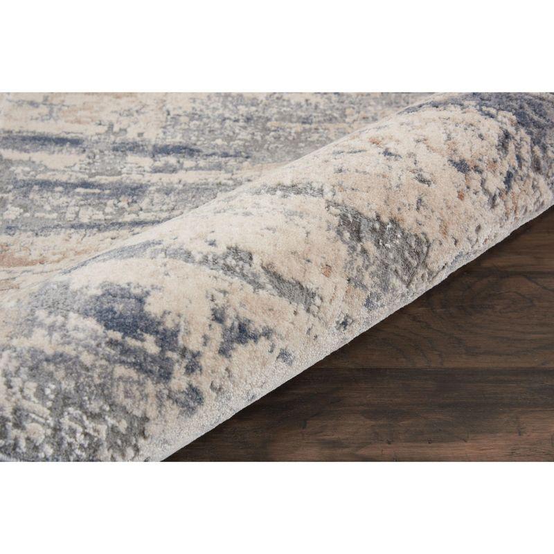 Nourison Rustic Textures Abstract Modern Indoor Area Rug Beige/Grey 2'2" x 7'6"