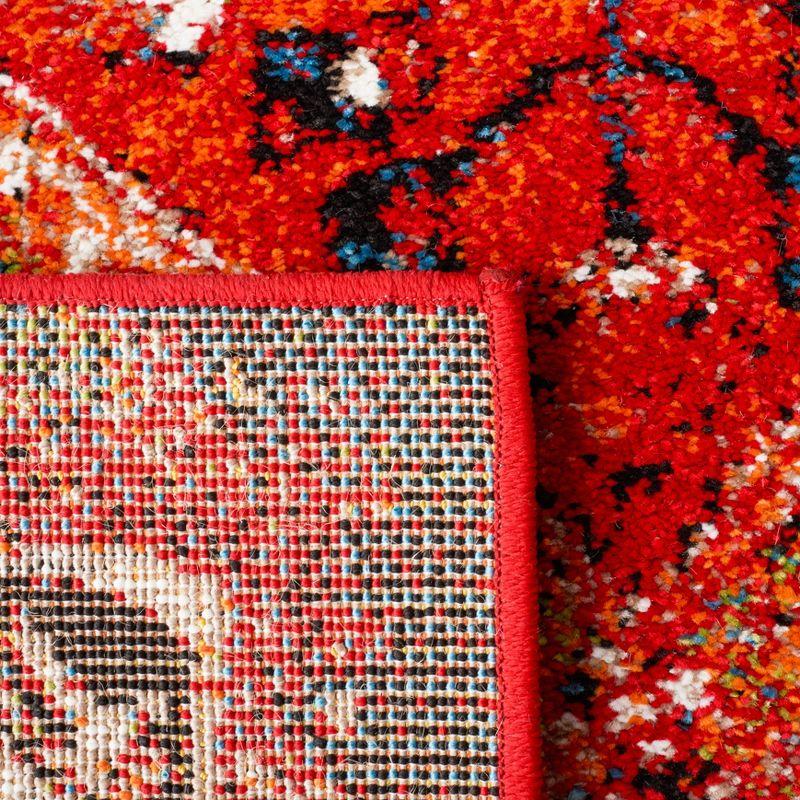 Vintage Hamadan VTH201 Power Loomed Area Rug - Orange/Red - 6'7"x6'7" - Safavieh.
