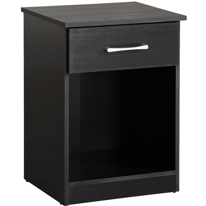 Passion Furniture Lindsey 1-Drawer Nightstand (24 in. H x 18 in. W x 16 in. D)