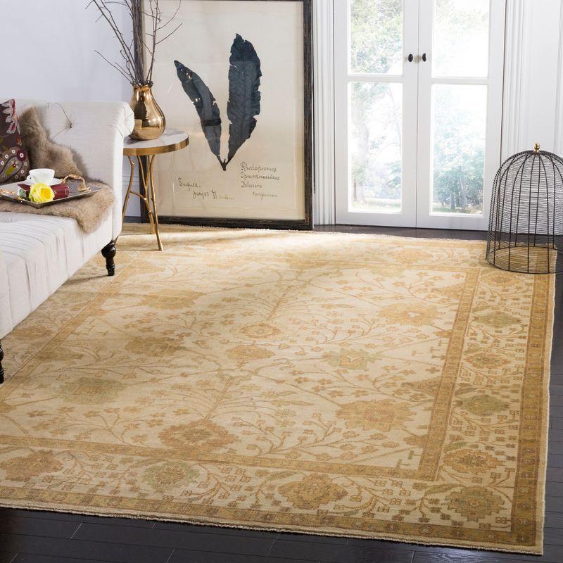 Oushak Hand Knotted Wool Oriental Rug