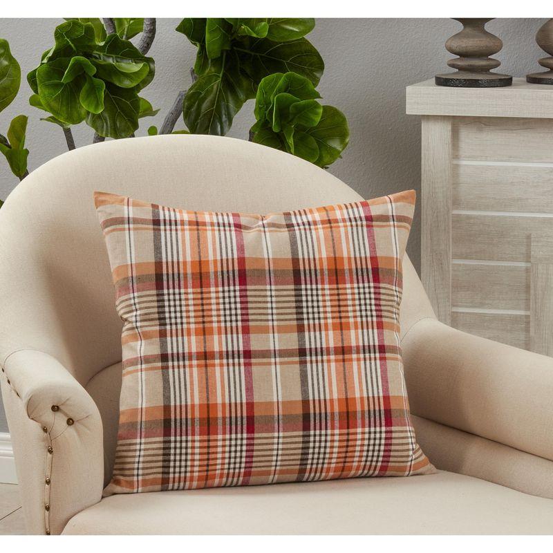 Helena Plaid Cotton Pillow Cover