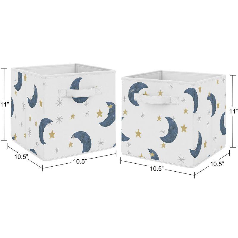 Moon And Stars Fabric Storage Bin By Sweet Jojo Designs