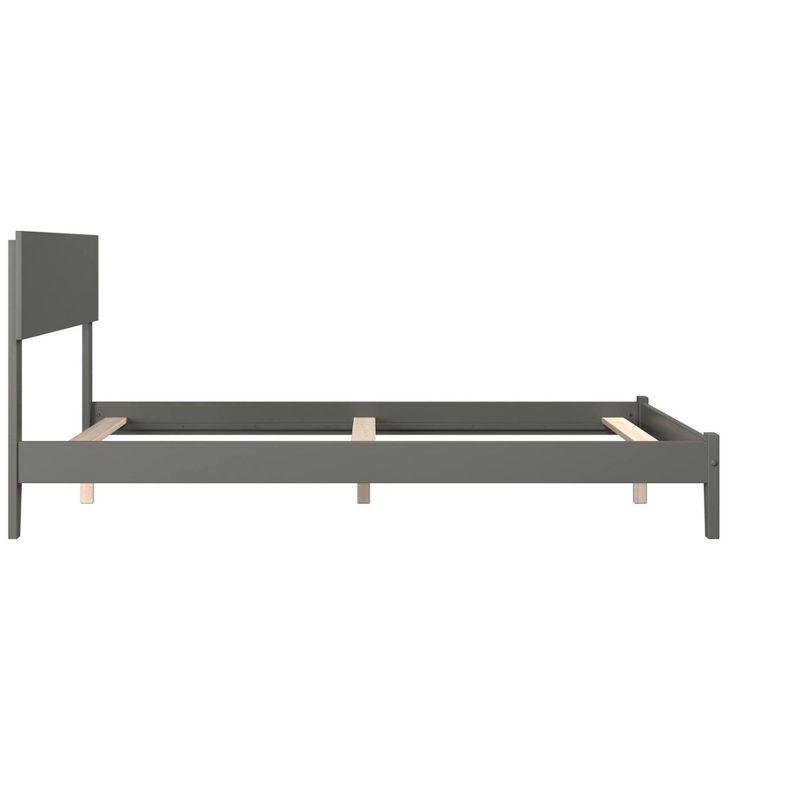 AFI Furnishings Orlando Full Traditional Bed with Open Footboard and Turbo Charger in Grey