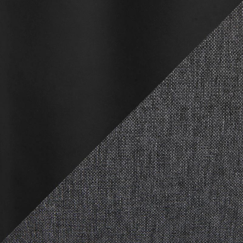 Set of 2 Daniella Contemporary Dining Chairs Charcoal Gray - LumiSource: Upholstered, Metal Legs, Floor Protectors