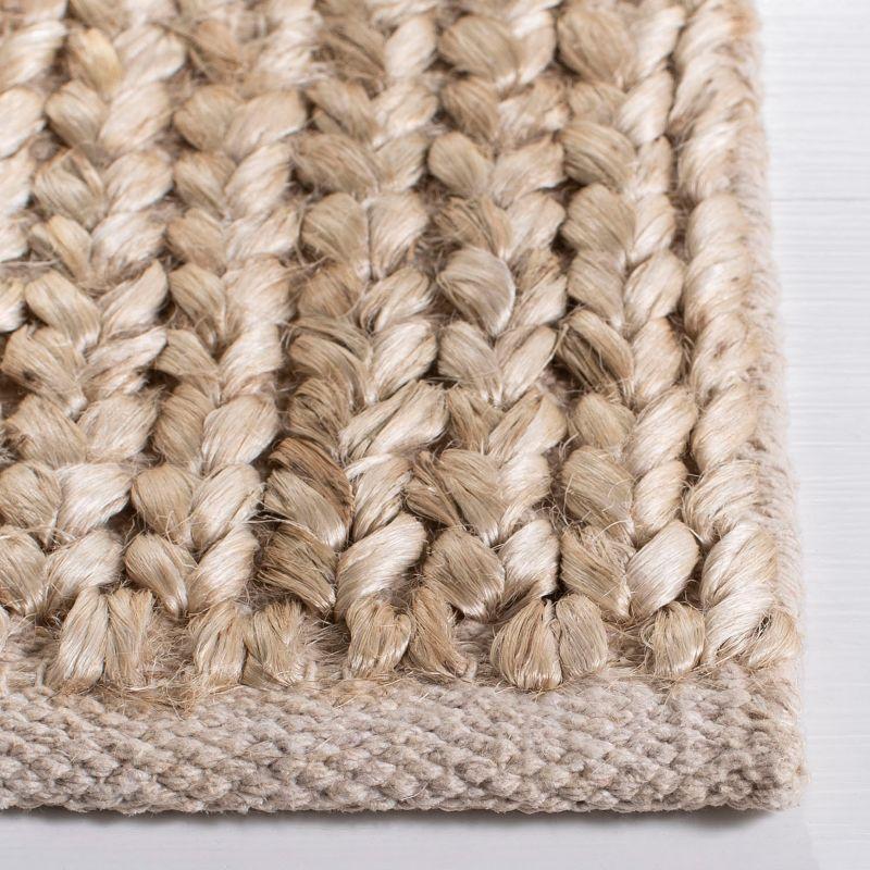 Natural Beige Handwoven Jute Kilim Area Rug 3' x 5'