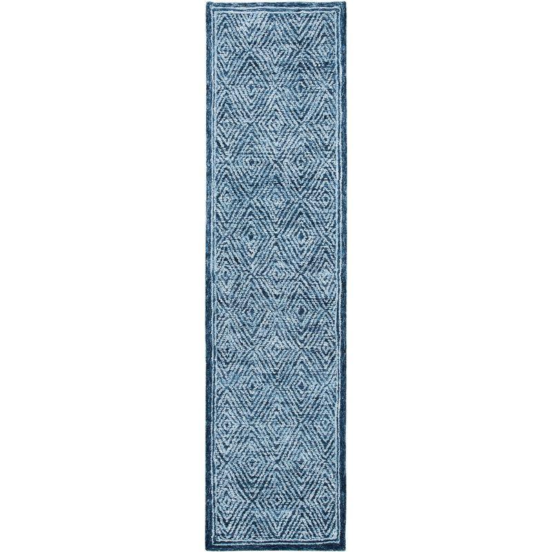 Capri CPR217 Hand Tufted Runner Rug - Navy - 2'3"x9' - Safavieh.
