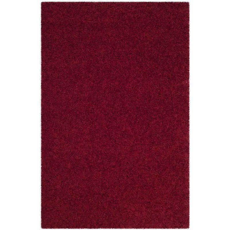 Athens Shag SGA119 Power Loomed Indoor Accent Rug - Red - 3'x5' - Safavieh