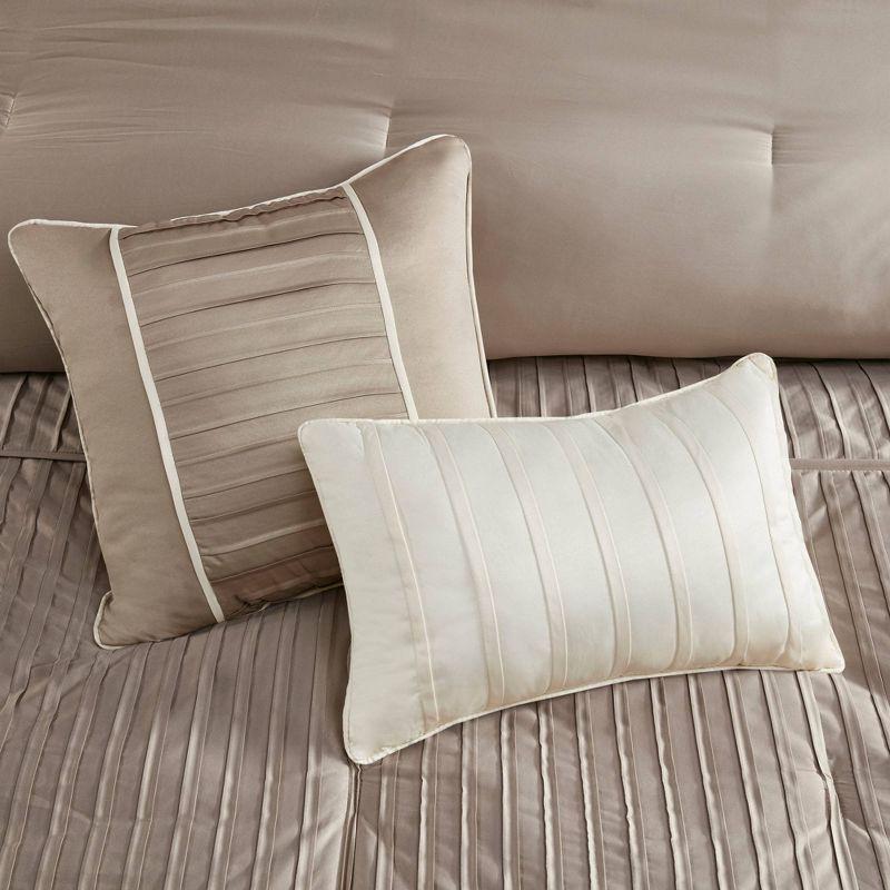 Trinity 7 Piece Polyester Charmeuse Comforter Set