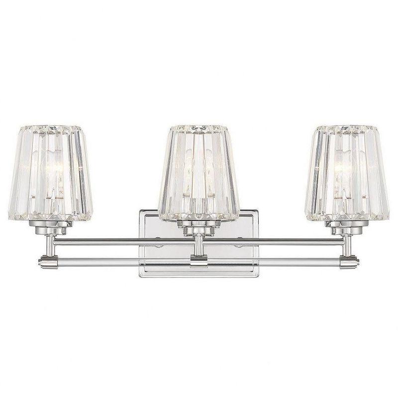 Savoy House Garnet 3 - Light Vanity in  Polished Nickel