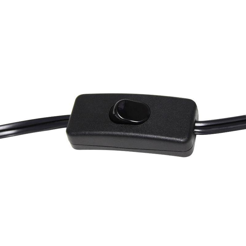 Metal Mesh Industrial Table Lamp Black - Simple Designs: ETL Listed, No Assembly Required