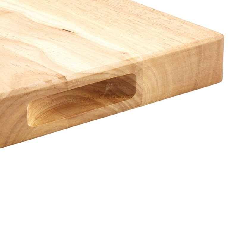 Winco Heavy-Duty 1.75" Thick Wood Cutting Board, 12" X 18", Natural Wood